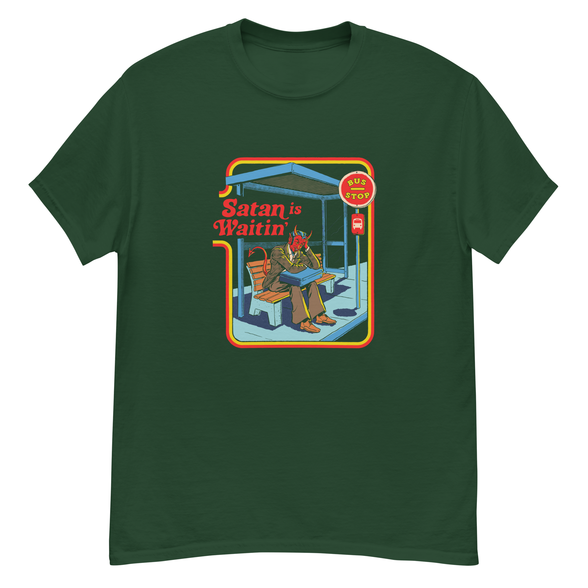 unisex-classic-tee-forest-green-front-6ab3028a09457.png