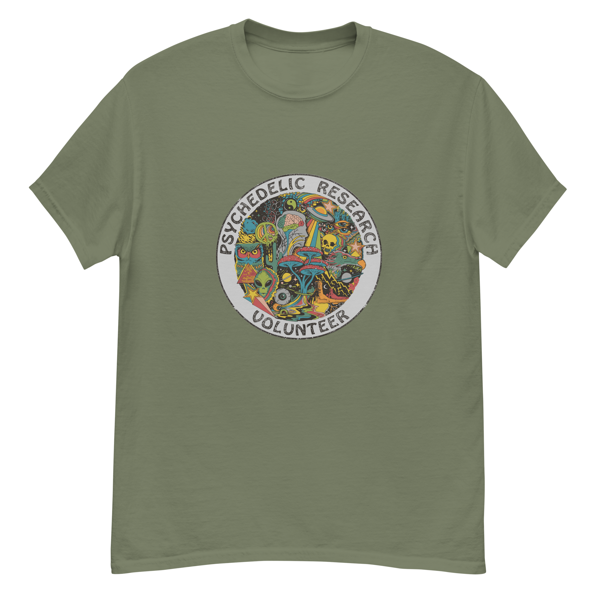 unisex-classic-tee-military-green-front-6ab32af81f1cc.png