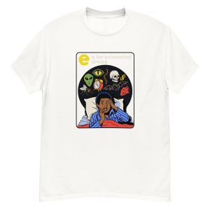 E is for Existential Vintage tee